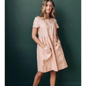New 100% Linen Robbie and Co Linen Dress 🌸